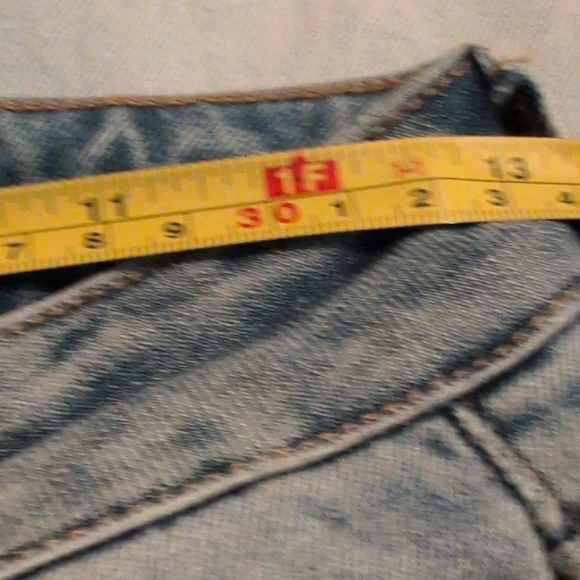 Vervet Patchwork Flare Jeans - Blue - Picture 9 of 11